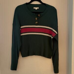 Y2K  cropped longsleeve top